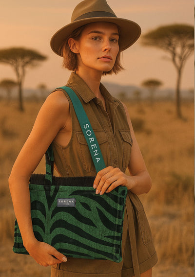 ANIMAL VELVET PATROL MEDIUM TOTE BAG
