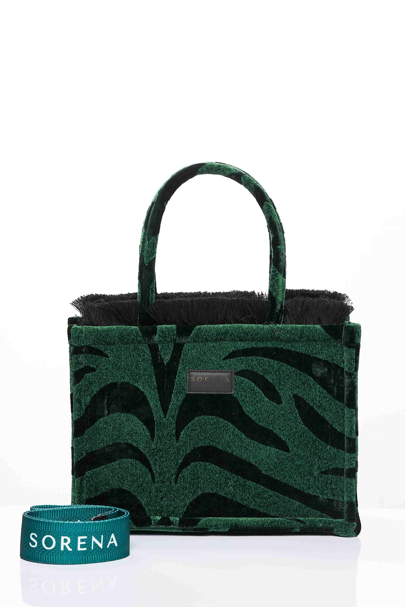 ANIMAL VELVET PATROL MEDIUM TOTE BAG