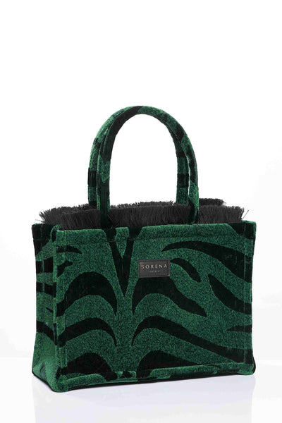 ANIMAL VELVET PATROL MEDIUM TOTE BAG