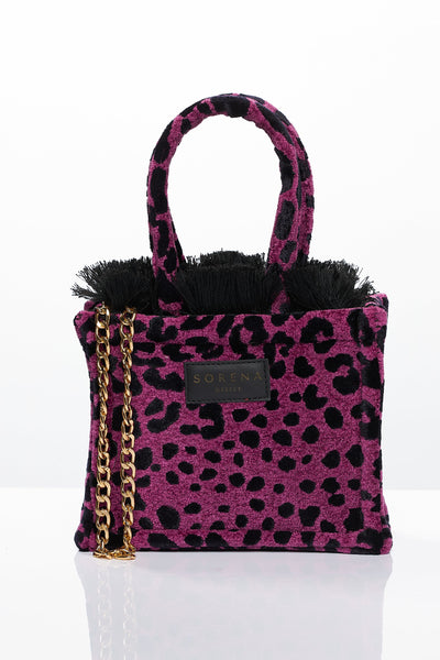 LEOPARD VELVET MAGENTA