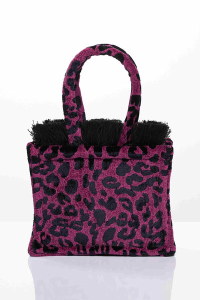 LEOPARD VELVET MAGENTA