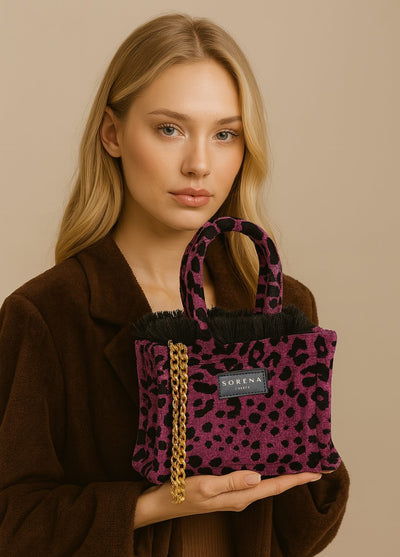 LEOPARD VELVET MAGENTA