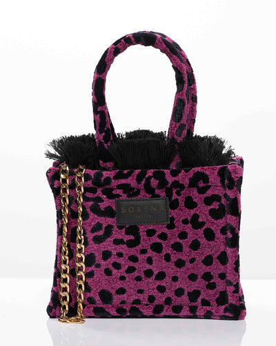 LEOPARD VELVET MAGENTA